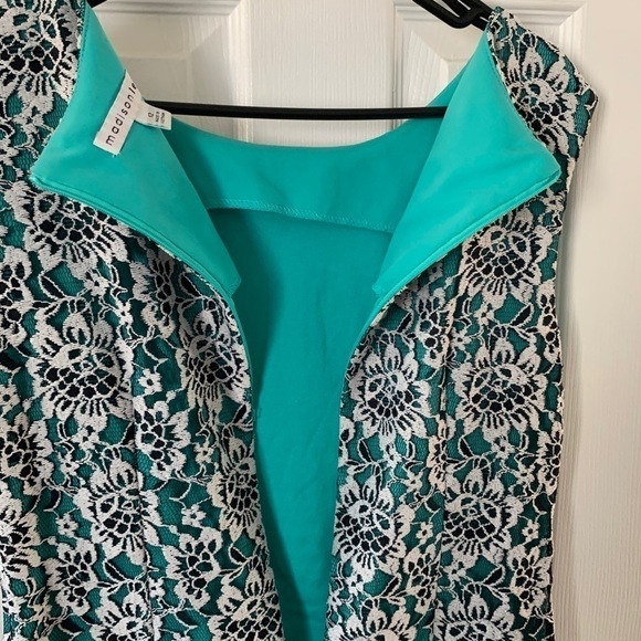 Madison Leigh Green and white Dreas Size 12 #224 - Picture 5 of 10